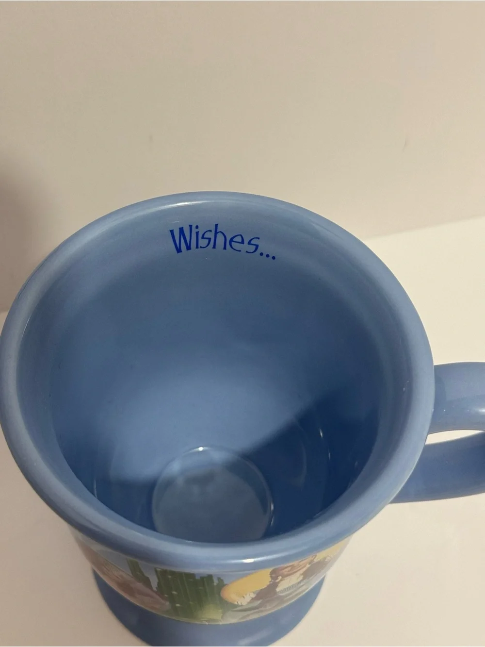 Vintage Wizard of Oz pedestal coffee mug “ Wishes really do come True”